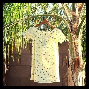 FiFi Yellow Cotton Girls Dress